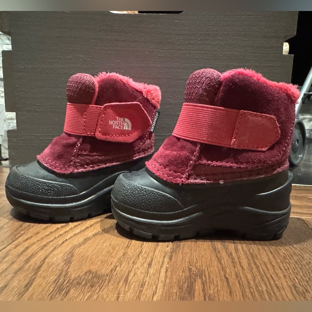 The North Face Kids Burgundy Pink Winter Boots